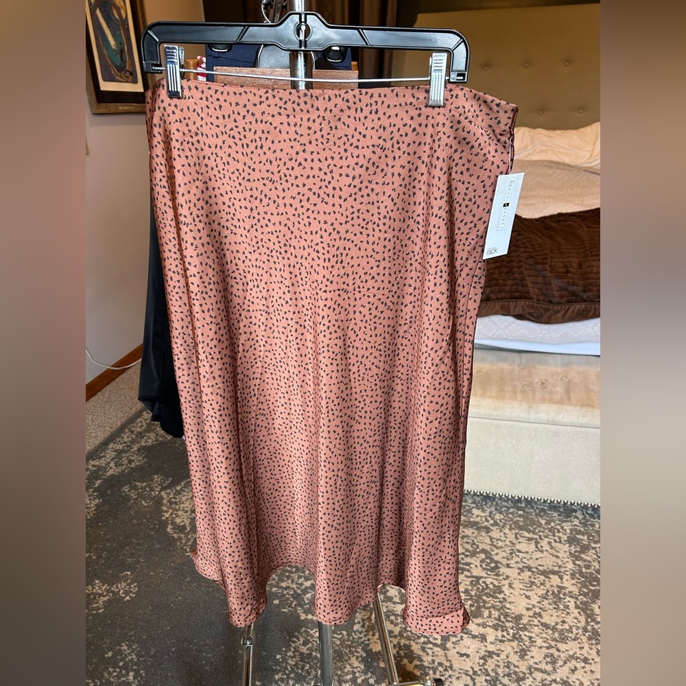 Nordstrom Rack Satin Midi Skirt